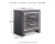 Ashley Lodanna Gray King Panel Bed with 2 Storage Drawers with Mirrored Dresser and 2 Nightstands