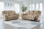 Ashley Tip-Off Wheat Sofa and Loveseat