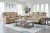 Ashley Tip-Off Wheat Sofa and Loveseat