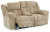 Ashley Tip-Off Wheat Power Reclining Loveseat