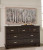 Ashley Covetown Dark Brown King Panel Bed with Dresser