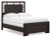 Ashley Covetown Dark Brown Full Panel Bed with Mirrored Dresser, Chest and 2 Nightstands
