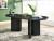 Ashley Rowanbeck Black Dining Table and 6 Chairs with Storage