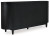 Ashley Rowanbeck Black Dining Table and 6 Chairs with Storage