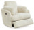 Ashley Tie-Breaker Ivory Swivel Glider Recliner