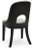Rowanbeck Black Dining Table and 6 Chairs with Storage D821/25/01(4)/02A(2)/60