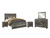 Ashley Wynnlow Gray Queen Panel Bed with Mirrored Dresser and 2 Nightstands
