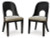 Rowanbeck Black Dining Table and 4 Chairs with Storage