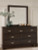 Ashley Covetown Dark Brown Dresser and Mirror