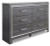 Ashley Lodanna Gray Dresser and Mirror