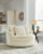 Ashley Lindyn Ivory Oversized Swivel Accent Chair