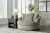Ashley Lindyn Ivory Oversized Swivel Accent Chair