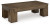 Ashley Rosswain Warm Brown Coffee Table with 2 End Tables