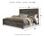 Ashley Wynnlow Gray King Panel Bed with Mirrored Dresser, Chest and 2 Nightstands