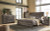 Ashley Wynnlow Gray King Panel Bed with Mirrored Dresser, Chest and 2 Nightstands