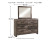 Ashley Wynnlow Gray King Panel Bed with Mirrored Dresser and 2 Nightstands