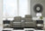 Ashley Correze Gray 3-Piece Power Reclining Sectional with LAF Recliner and RAF Recliner