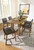 Ashley Cabalynn Light Brown Counter Height Dining Table and 6 Barstools