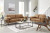 Ashley Telora Caramel Sofa and Loveseat