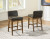 Ashley Cabalynn Two-tone Brown Counter Height Barstool (Set of 2)