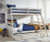 Ashley Robbinsdale Antique White Twin over Full Bunk Bed with Storage