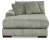 Ashley Lindyn Fog 3-Piece Sectional with Double Chaise