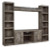 Ashley Wynnlow Gray 4-Piece Entertainment Center