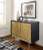 Ashley Tayner Black Gold Finish Accent Cabinet