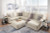 Ashley Edenfield Linen 3-Piece Sectional with LAF Sofa / RAF Chaise and Ottoman