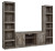 Ashley Wynnlow Gray 3-Piece Entertainment Center