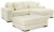 Ashley Lindyn Fog 2-Piece Sectional with LAF Chair / RAF Chaise and Ottoman