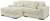 Ashley Lindyn Ivory 2-Piece Sectional with Chaise