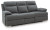 Ashley Tarrant Mocha Reclining Sofa with Drop Down Table