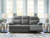 Ashley Tarrant Mocha Reclining Sofa with Drop Down Table