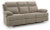 Ashley Tarrant Charcoal Reclining Sofa with Drop Down Table