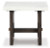 Ashley Burkhaus White Dark Brown End Table