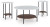 Ashley Wrenwich Brown Black White Table (Set of 3)