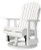 Ashley Hyland Wave White Outdoor Swivel Glider Chair