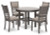 Ashley Wrenning Gray Dining Table and 4 Chairs (Set of 5)