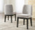Ashley Burkhaus Beige Dark Brown Dining Chair (Set of 2)