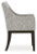 Ashley Burkhaus Beige Dark Brown Dining Arm Chair (Set of 2)