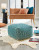 Ashley Brynnsen Teal Ivory Pouf