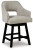Ashley Tallenger Black Dark Brown Counter Height Bar Stool (Set of 2)