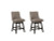 Ashley Tallenger Dark Gray Counter Height Upholstered Barstools (Set of 2)