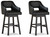 Ashley Tallenger Black Dark Brown 2-Piece Bar Stool