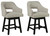 Ashley Tallenger Black Bar Height Barstools (Set of 2)