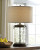 Ashley Tailynn Clear Bronze Finish Table Lamp