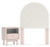 Ashley Wistenpine Blush Twin Upholstered Panel Headboard with Nightstand