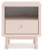 Ashley Wistenpine Blush Twin Upholstered Panel Headboard with Nightstand