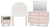 Ashley Wistenpine Blush Twin Upholstered Panel Headboard with Mirrored Dresser and Nightstand